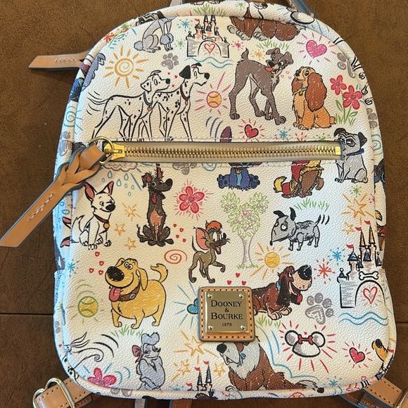 Dooney & Bourke Disney Dog Print Backpack and Pouch - Picture 2 of 8